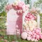Bride Pink Balloon Arch Garland Pastel For Baby Shower Party Decoration Nude Cream Double-Stuffed Girl Women Princess Ivory White
